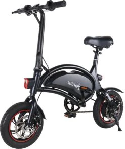 Windgoo - B3 Elektrische Long-Range E-Bike Met Trappers - E-bike - 25Km / H - Zwart -Volare Verkoop 1007x1200