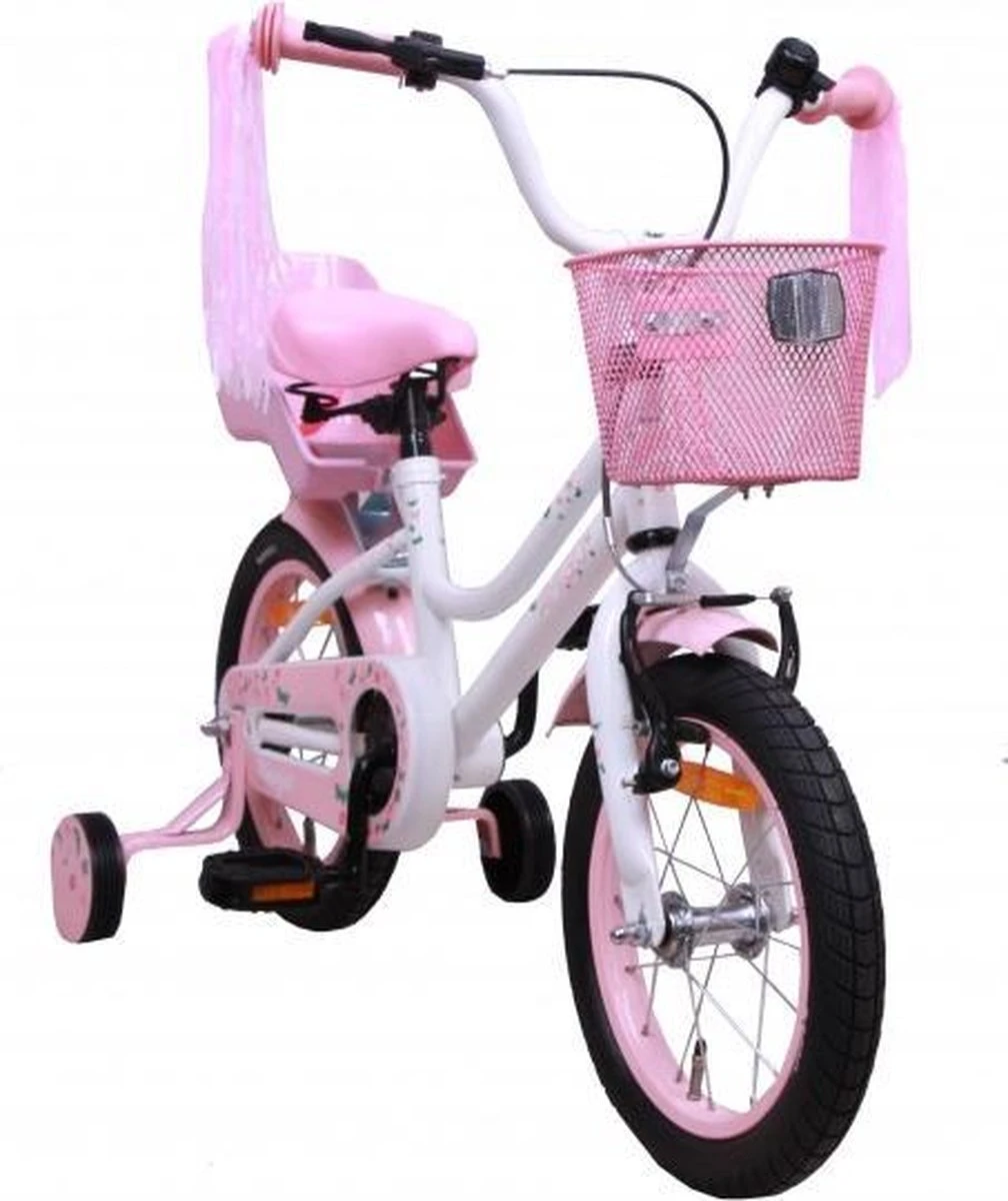 Amigo Magic Meisjesfiets - Kinderfiets 14 Inch - Wit 14 Amigo Magic Meisjesfiets - Kinderfiets 14 Inch - Wit - Afbeelding 14