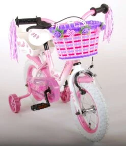 Volare Rose Kinderfiets - 12 Inch - Meisjes - Roze/wit - 95% Afgemonteerd -Volare Verkoop 1037x1200