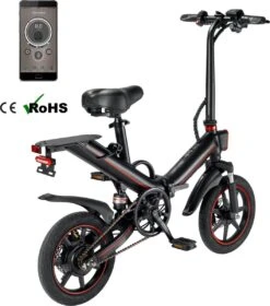OUXI - V5 - 16 Inch - Elektrische Fiets - E Bike - Elektrische Vouwfiets - APP IOS/ Android - 500W Motor - 15Ah Lithuim Ion Batterij - Zwart -Volare Verkoop 1057x1200