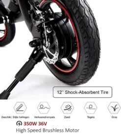 Windgoo B3 Mini-scooter - Opvouwbare Fiets - Zwart -Volare Verkoop 1080x1200