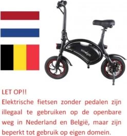 Windgoo B3 Mini-scooter - Opvouwbare Fiets - Zwart -Volare Verkoop 1113x1200
