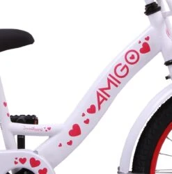 Amigo Sweetheart Meisjesfiets - Kinderfiets 20 Inch - Wit -Volare Verkoop 1187x1200