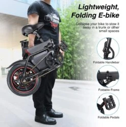 Windgoo B3 Elektrische Fiets Step Met Trapondersteuning - Zwart - 25 Km Per Uur - 350W - Geen Trappers -Volare Verkoop 1189x1200