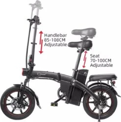 F-Wheel DYU A5 - Elektrische Vouwfiets - E Bike - 14 Inch - 7.5 Ah - 25km/u - Zwart 19 F-Wheel DYU A5 - Elektrische Vouwfiets - E Bike - 14 Inch - 7.5 Ah - 25km/u - Zwart -Volare Verkoop 1193x1200