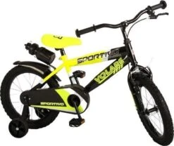 Volare Sportivo Kinderfiets - Jongens - 16 Inch - Neon Geel Zwart - 95% Afgemonteerd -Volare Verkoop 1200x1009