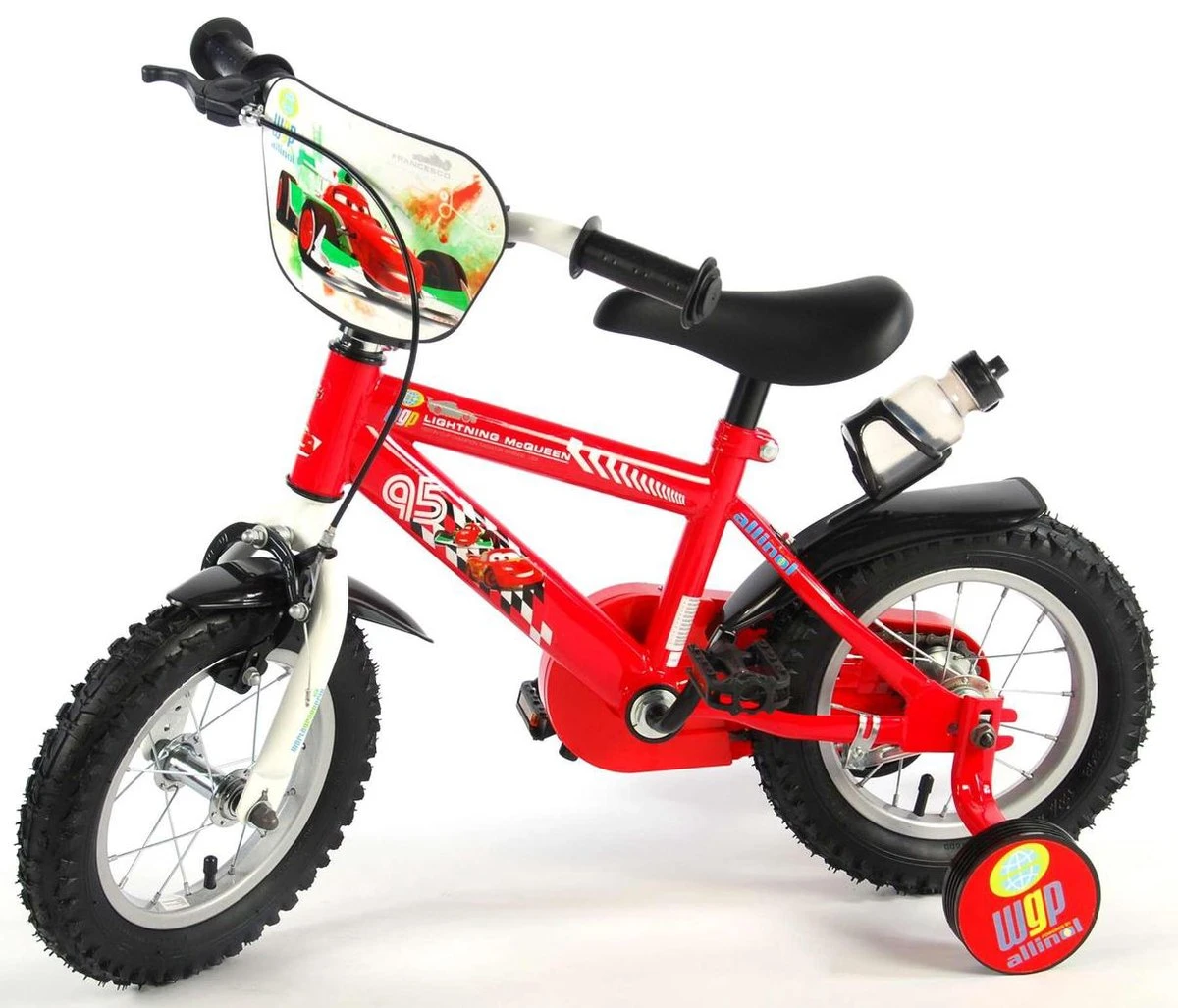 Volare Disney Cars Kinderfiets - Jongens - 12 Inch - Rood 11 Volare Disney Cars Kinderfiets - Jongens - 12 Inch - Rood - Afbeelding 11