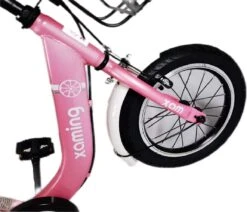 Kinderfiets -14 Inch Kinderfiets -vanaf 3-5 Jaar Jongens En Meisjes Fietsen -Terugtrap -Rem -Stabilisatoren（2 Zijwieltjes)-Mandje - Achterbank-de Bel-Roze -Volare Verkoop 1200x1032