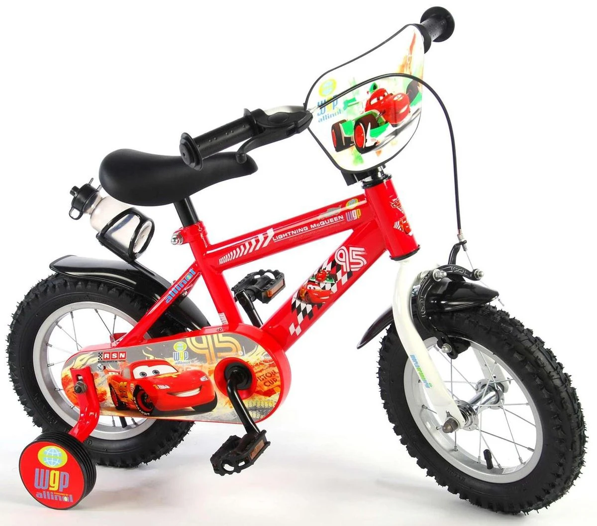 Volare Disney Cars Kinderfiets - Jongens - 12 Inch - Rood 13 Volare Disney Cars Kinderfiets - Jongens - 12 Inch - Rood - Afbeelding 13