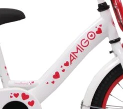 Amigo Sweetheart Meisjesfiets - Kinderfiets 20 Inch - Wit -Volare Verkoop 1200x1060