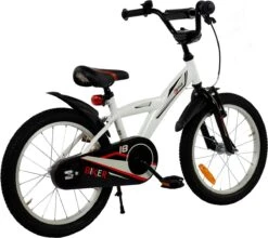 2Cycle Biker Kinderfiets - 18 Inch - Wit - Jongensfiets -Volare Verkoop 1200x1067 2