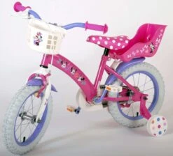 Volare Disney Minnie Cutest Ever! - Kinderfiets - Meisjes - 14 Inch - Roze -Volare Verkoop 1200x1089