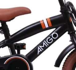 Amigo 2Cool Jongensfiets - Kinderfiets 12 Inch - Matzwart -Volare Verkoop 1200x1110