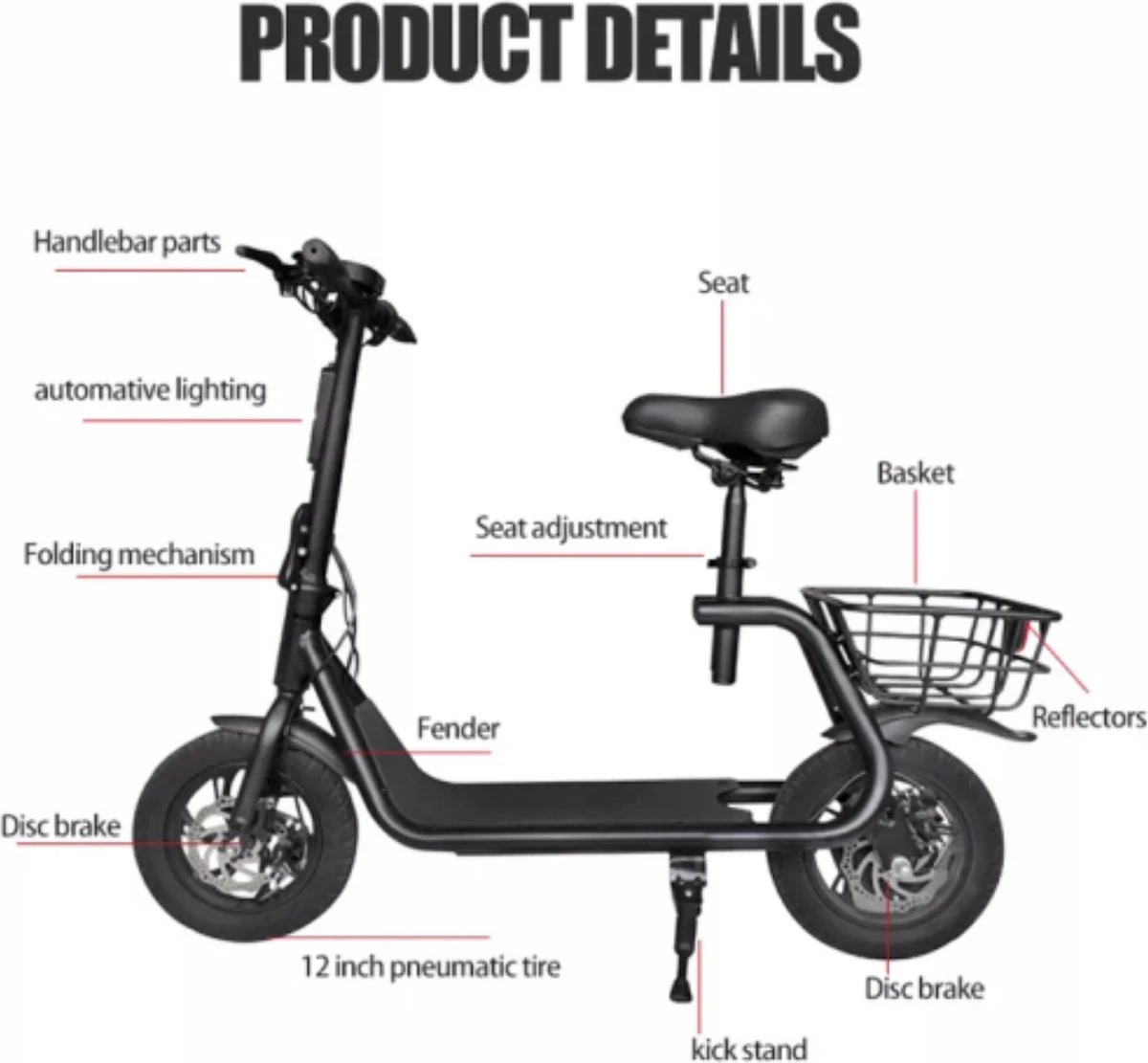 Gyro Elektrische Mini-scooter - Opvouwbaar 2 Gyro Elektrische Mini-scooter - Opvouwbaar - Afbeelding 2