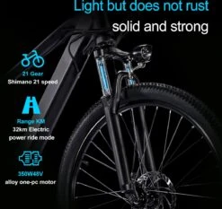 Elektrische Fiets Off-Road | E-Fietsen | Electric Mountain Bike | E-bike | 250W Motor | 26 Inch | Zwart BK7 15 Elektrische Fiets Off-Road | E-Fietsen | Electric Mountain Bike | E-bike | 250W Motor | 26 Inch | Zwart BK7 -Volare Verkoop 1200x1134 1