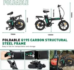 HITWAY Elektrische Fiets Voor, Stadsfietsen Opvouwbaar, E-BIKE, 7.5Ah Batterij, 250W Motor, Actieradius Tot 45 Km - BK5 -Volare Verkoop 1200x1138