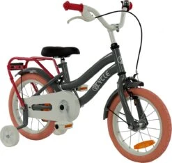 2Cycle Pretty Kinderfiets - 14 Inch - Grijs-Roze - Meisjesfiets -Volare Verkoop 1200x1139 2