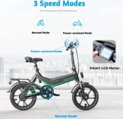 HITWAY Elektrische Fiets - Opvouwbare E-bike - 16 Inch-250W-2023 Model -Volare Verkoop 1200x1160 2