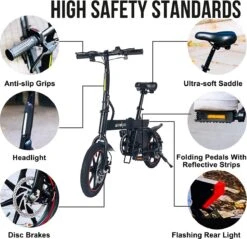 Windgoo B20 V3 - Elektrische Vouwfiets - E Bike - 250W 7.8Ah Batterij - APP IOS Android - 14 Inch - 25 KM/H - Zwart -Volare Verkoop 1200x1160 3