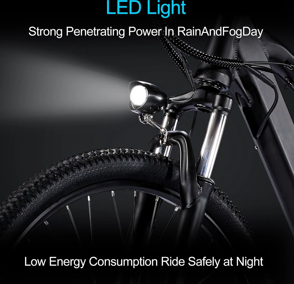 Elektrische Fiets Off-Road | E-Fietsen | Electric Mountain Bike | E-bike | 250W Motor | 26 Inch | Zwart BK7 6 Elektrische Fiets Off-Road | E-Fietsen | Electric Mountain Bike | E-bike | 250W Motor | 26 Inch | Zwart BK7 - Afbeelding 6