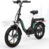 HITWAY Elektrische Fiets | 20" Opvouwbare Volwassen Vette Fiets | Batterij 36V/11,2Ah,Motor 250W, Max Bereik 35-90km | E Bike City