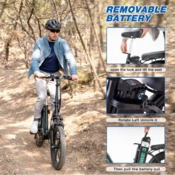 HITWAY Elektrische Fiets - E-Bike - 20 Inch- Fatbike - 250 W- Shimano 7 Versnellingen -Volare Verkoop 1200x1200 110