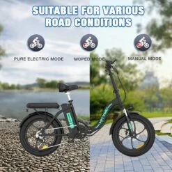 HITWAY Elektrische Fiets - E-Bike - 20 Inch- Fatbike - 250 W- Shimano 7 Versnellingen -Volare Verkoop 1200x1200 112
