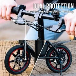 Windgoo B20 V3 - Elektrische Vouwfiets - E Bike - 250W 7.8Ah Batterij - APP IOS Android - 14 Inch - 25 KM/H - Zwart -Volare Verkoop 1200x1200 124