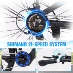 Hitway Elektrische Fiets Off-Road | Electric Mountain Bike | E-bike | 250W Motor | 26 Inch | Zwart -Volare Verkoop 1200x1200 145