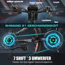 Myatu E-Bike 26-inch E-bike Voor Vrouwen En Mannen, Mountainbike Elektrische Fiets Met 36V 10.4AH Accu En Shimano 21 Versnellingen, 21 Versnellingen, Derailleur, 250 W 15 Myatu E-Bike 26-inch E-bike Voor Vrouwen En Mannen, Mountainbike Elektrische Fiets Met 36V 10.4AH Accu En Shimano 21 Versnellingen, 21 Versnellingen, Derailleur, 250 W -Volare Verkoop 1200x1200 151