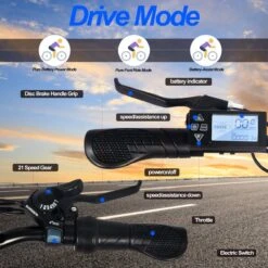 HITWAY 26 Inch E-bike, Elektrische Fiets Voor Heren En Dames, Pedelec Stadsfietsen, 250 W Motor, 36 V/11,2 Ah E-bike, Shimano 7 Versnellingen, 35-90 Km| Wit / Blauw -Volare Verkoop 1200x1200 27