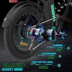 HITWAY Elektrische Fiets - E-Bike - 20 Inch Fatbike - 250 W- Shimano 7 Versnellingen -Volare Verkoop 1200x1200 32