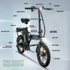 HITWAY Elektrische Fiets Voor, Stadsfietsen Opvouwbaar, E-BIKE, 7.5Ah Batterij, 250W Motor, Actieradius Tot 45 Km - BK5 -Volare Verkoop 1200x1200 34