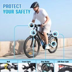 HITWAY 26" Elektrische Mountainbike, 35-70KM Power Assist-fietsen Voor Mannen En Vrouwen， 48V/7,5Ah/250W Krachtige E-bike -Volare Verkoop 1200x1200 46