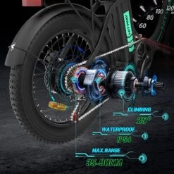 HITWAY E Bike Fat Tire Urban Opvouwbare Elektrische Fiets, 20 Inch, 250W/36V/11,2Ah Batterij Voor Heren En Dames -Volare Verkoop 1200x1200 6