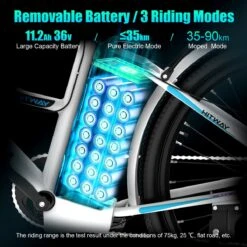 HITWAY Elektrische Fiets Voor Volwassenen | Ebikes Fietsen Stadsfiets | 250W 36V Motor | 7 VERSNELLINGSSYSTEE | 26 Inch - Wit -Volare Verkoop 1200x1200 60