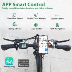 Merkloos Windgoo E20 Urban- Elektrische Fiets - E-bike - 20Inch - 12.5Ah - APP - Fat Tire - 7 Speed Shimano -Volare Verkoop 1200x1200 90