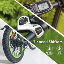 Merkloos Windgoo E20 Urban- Elektrische Fiets - E-bike - 20Inch - 12.5Ah - APP - Fat Tire - 7 Speed Shimano -Volare Verkoop 1200x1200 91