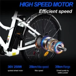 Elektrische Fiets E-Fietsen | E-bike- 26 Inch - Volwassen 250w Elektrische Fiets Volwassen-BK1-Wit -Volare Verkoop 1200x1200 95