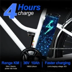 Elektrische Fiets E-Fietsen | E-bike- 26 Inch - Volwassen 250w Elektrische Fiets Volwassen-BK1-Wit -Volare Verkoop 1200x1200 98