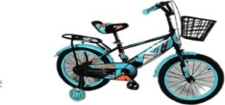 Kinderfiets - 16 Inch Kinderfiets -vanaf 4-7 Jaar Jongens En Meisjes Fietsen - Terugtrap -Rem -Stabilisatoren（2 Zijwieltjes）- Mandje - Achterbank - Groen -Volare Verkoop 1200x565 1