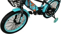 Kinderfiets - 16 Inch Kinderfiets -vanaf 4-7 Jaar Jongens En Meisjes Fietsen - Terugtrap -Rem -Stabilisatoren（2 Zijwieltjes）- Mandje - Achterbank - Groen -Volare Verkoop 1200x672