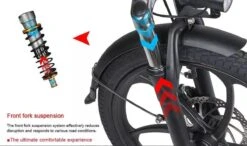 Samebike Elektrische Vouwfiet - Shimano 7 Speed Derailleur - 48V/ 10Ah Lithium Batterij - Aluminium -sportief/modern - 35km/u - Wit -Volare Verkoop 1200x708