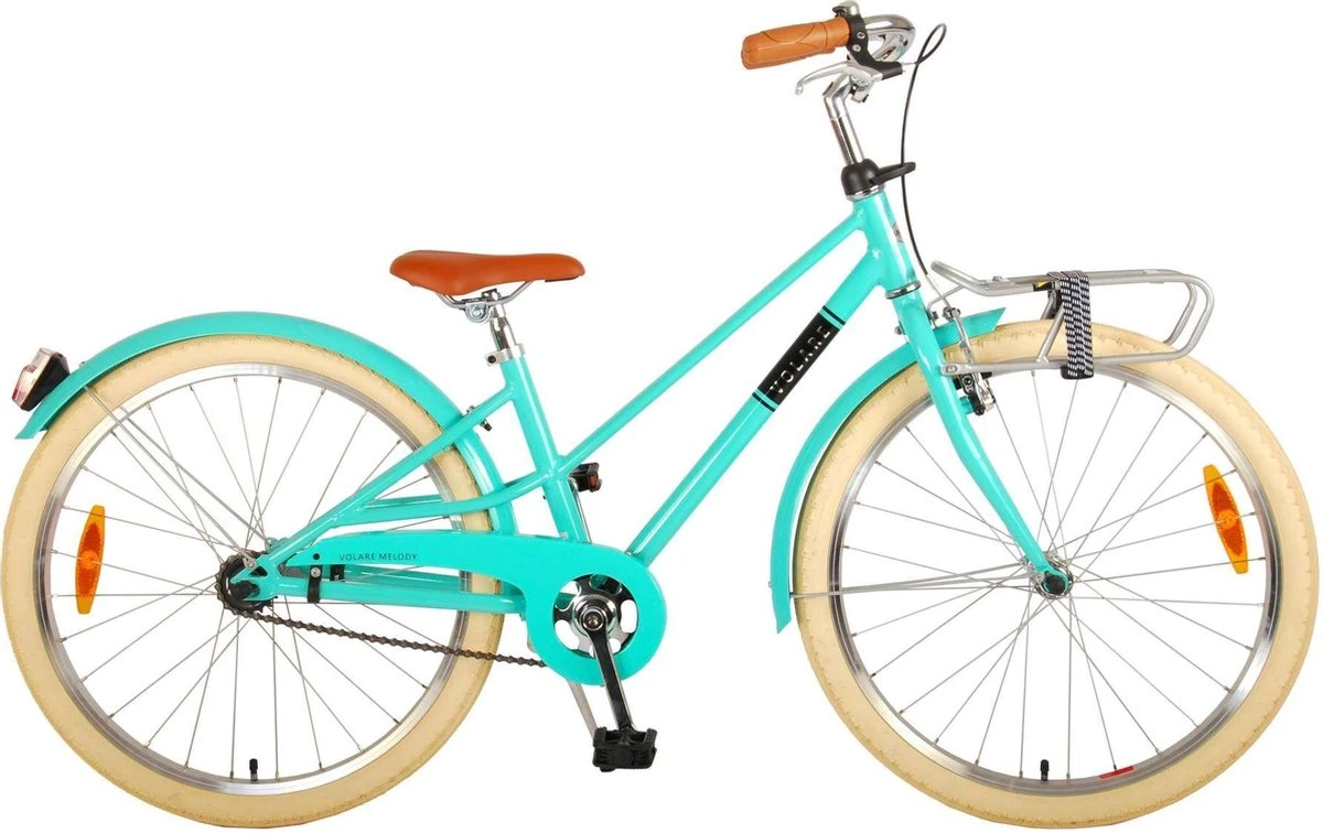 Volare Melody Kinderfiets - Meisjes - 24 Inch - Turquoise - Prime Collection 1 Volare Melody Kinderfiets - Meisjes - 24 Inch - Turquoise - Prime Collection