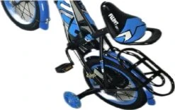 Kinderfiets - 14 Inch Kinderfiets -vanaf 3-5 Jaar Jongens En Meisjes Fietsen - Terugtrap -Rem -Stabilisatoren（2 Zijwieltjes）- Mandje - Achterbank - Blauw -Volare Verkoop 1200x760