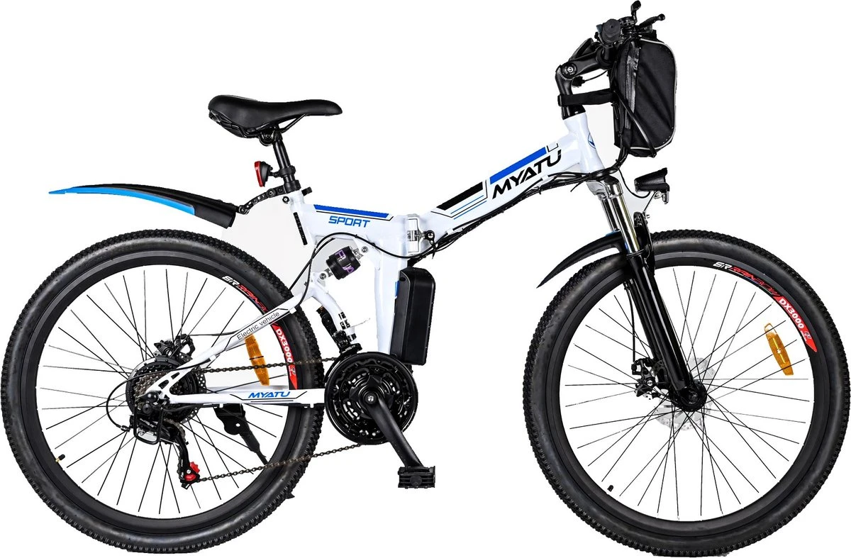 Myatu E-Bike 26-inch E-bike Voor Vrouwen En Mannen, Mountainbike Elektrische Fiets Met 36V 10.4AH Accu En Shimano 21 Versnellingen, 21 Versnellingen, Derailleur, 250 W 1 Myatu E-Bike 26-inch E-bike Voor Vrouwen En Mannen, Mountainbike Elektrische Fiets Met 36V 10.4AH Accu En Shimano 21 Versnellingen, 21 Versnellingen, Derailleur, 250 W