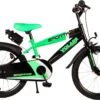 Volare Sportivo Kinderfiets - Jongens - 18 Inch - Neon Groen Zwart - 95% Afgemonteerd