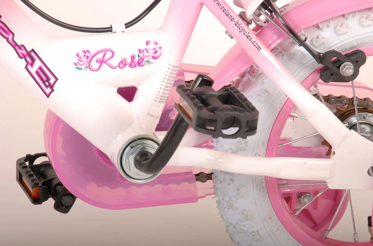 Volare Rose Kinderfiets - Meisjes - 12 Inch - Roze - 2 Handremmen 4 Volare Rose Kinderfiets - Meisjes - 12 Inch - Roze - 2 Handremmen - Afbeelding 4
