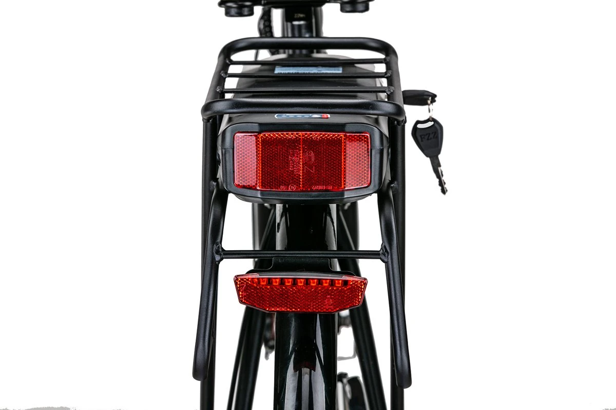 Red6 Elektrische Fiets Brooklyn - E-bike Fiets - 40-65KM | 28 Inch | 250W Motor | Zwart 5 Red6 Elektrische Fiets Brooklyn - E-bike Fiets - 40-65KM | 28 Inch | 250W Motor | Zwart - Afbeelding 5