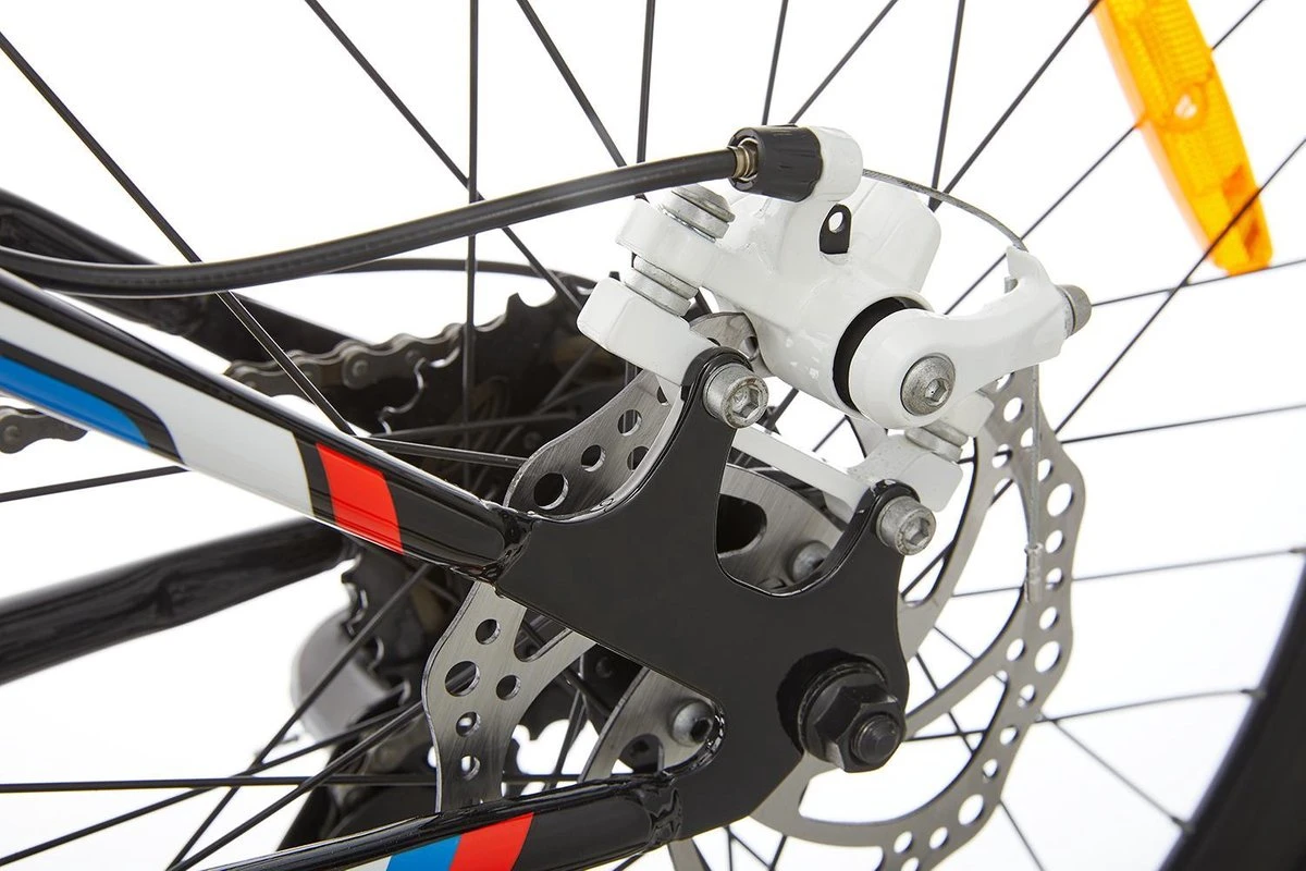 Supersuper Kiyoko Kinder Mountainbike - 7 Versnellingen - 26 Inch - Jongens - Zwart/Blauw 4 Supersuper Kiyoko Kinder Mountainbike - 7 Versnellingen - 26 Inch - Jongens - Zwart/Blauw - Afbeelding 4